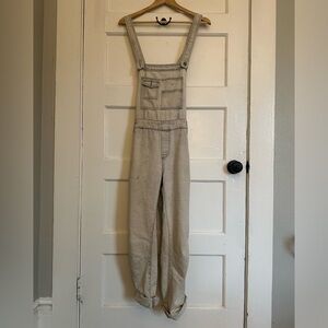 Free People Distressed Overalls